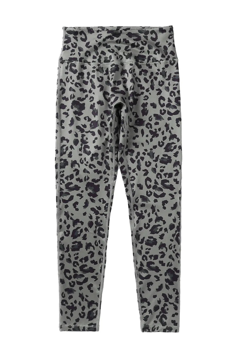 Grey Classic Leopard Print Active Leggings eAura