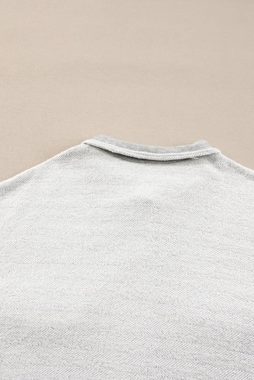 Grey Contrast Flap Pockets Relaxed Shacket - eAura