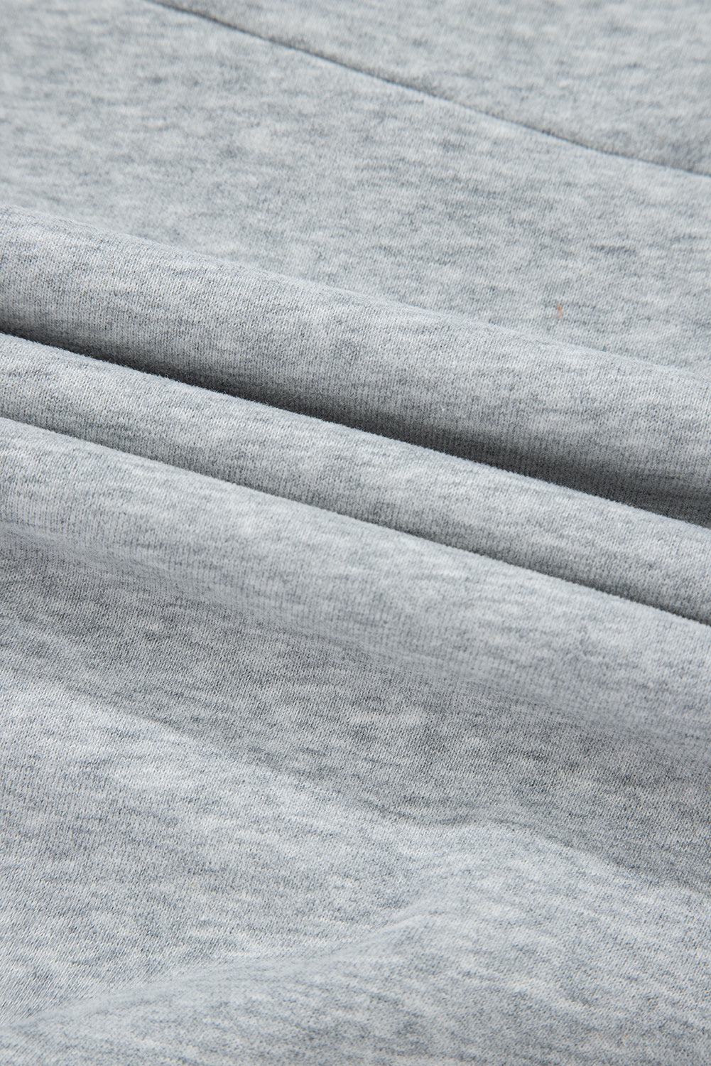 Grey Half Zipper Collared Drop Shoulder Side Slits Sweatshirt - Tops/Sweatshirts & Hoodies