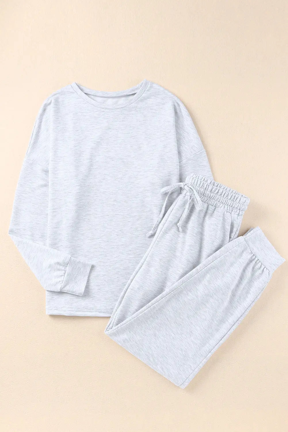 Grey Long Sleeve Pullover and Jogger Trousers Lounge Set eAura