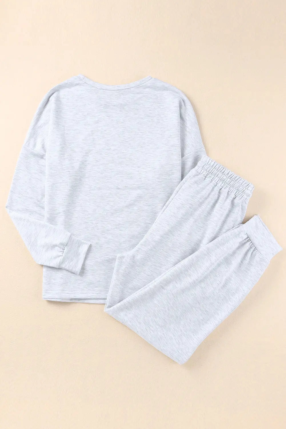 Grey Long Sleeve Pullover and Jogger Trousers Lounge Set eAura