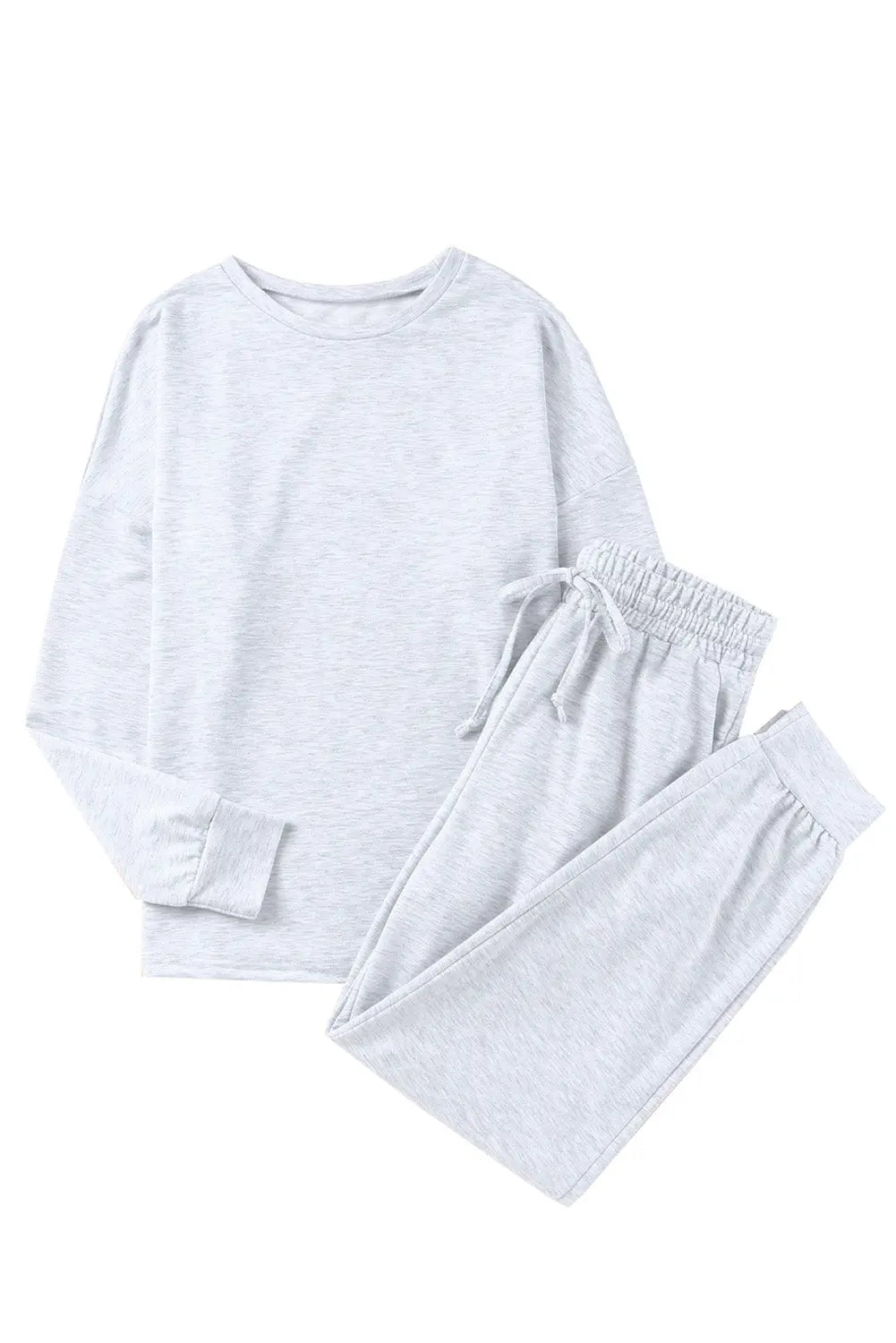 Grey Long Sleeve Pullover and Jogger Trousers Lounge Set eAura