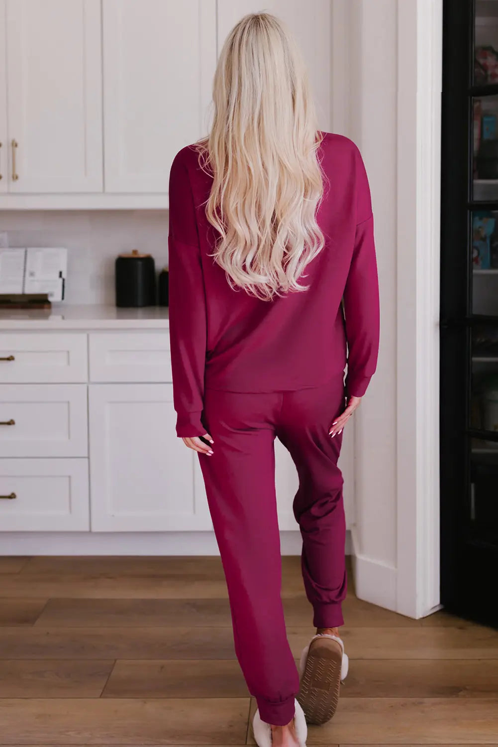 Grey Long Sleeve Pullover and Jogger Trousers Lounge Set eAura