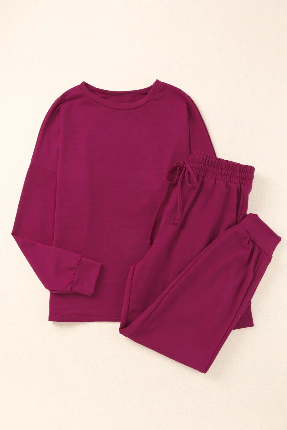 Grey Long Sleeve Pullover and Jogger Trousers Lounge Set eAura