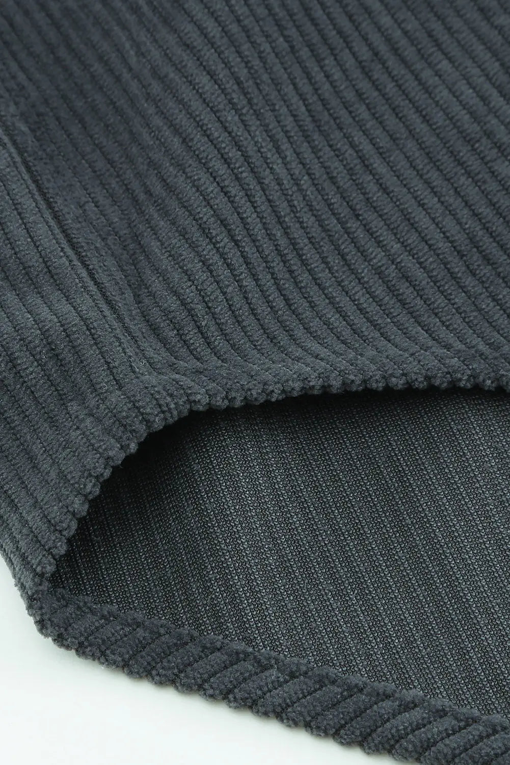 Grey Plaid Colour Block Button-up Oversize Corduroy Shacket eAura