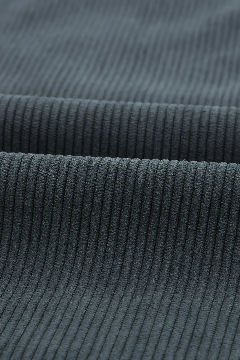 Grey Plaid Colour Block Button-up Oversize Corduroy Shacket eAura