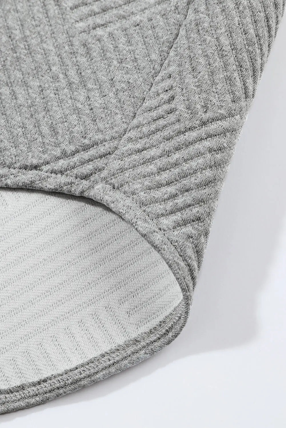 Grey Solid Textured Flap Pocket Buttoned Shacket - eAura