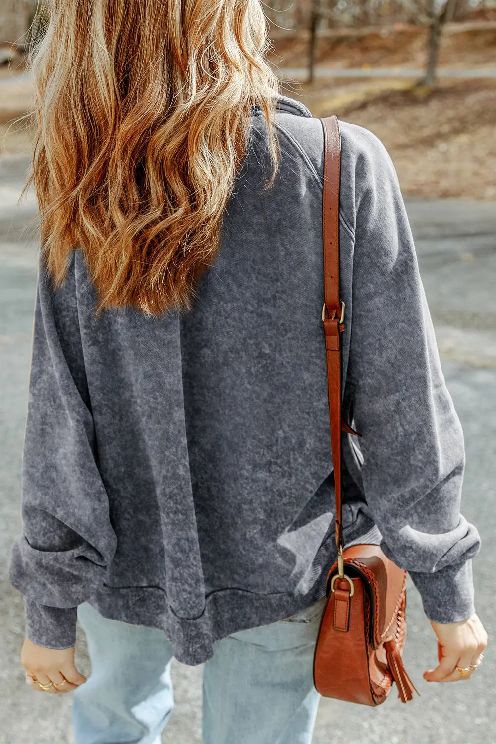 Grey Vintage Washed Flap Pocket Button Shacket - eAura