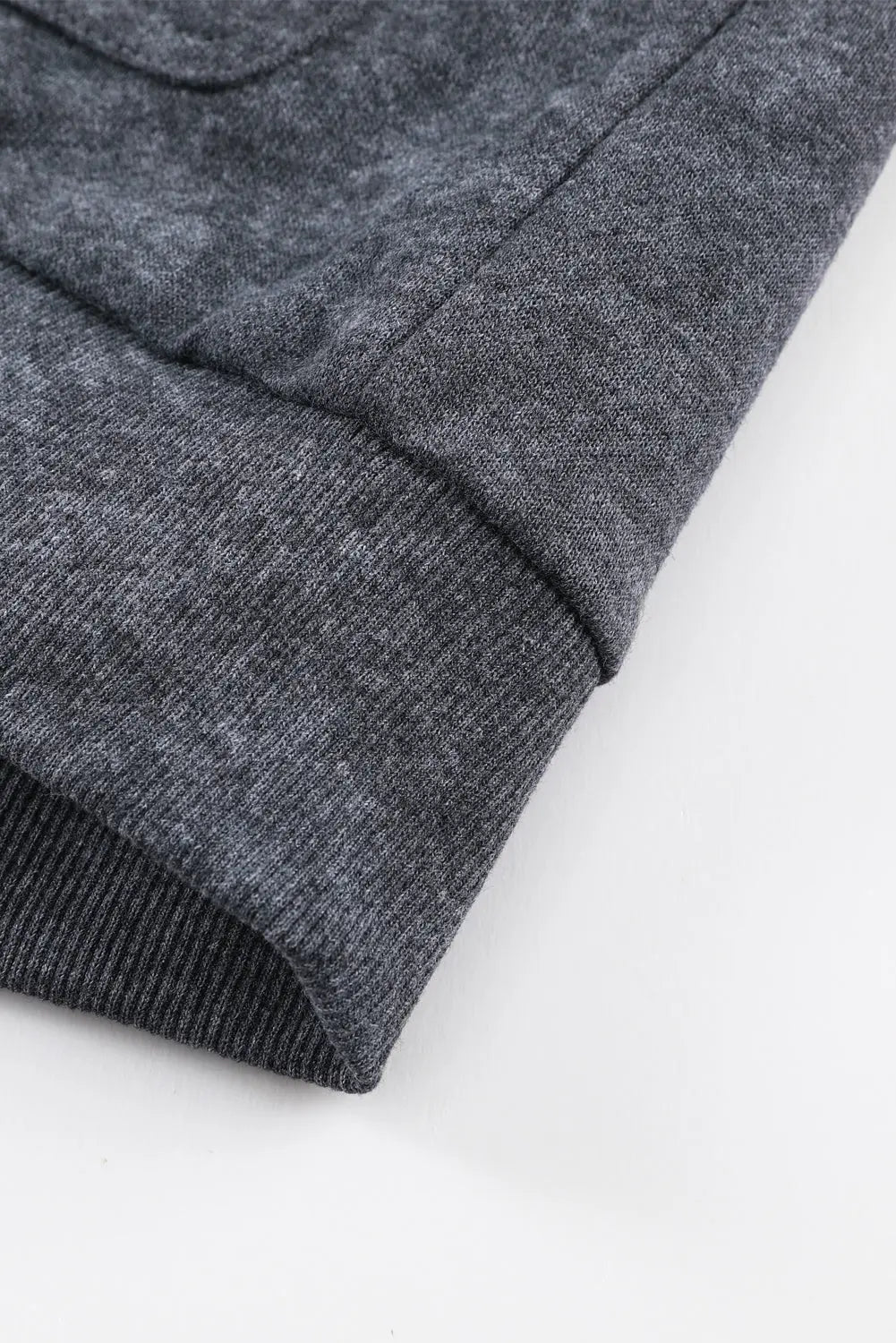 Grey Vintage Washed Flap Pocket Button Shacket - eAura