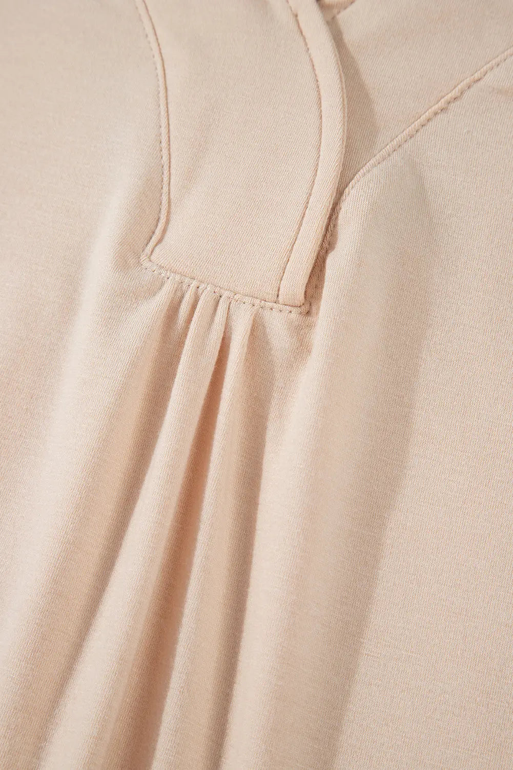 Jet Stream Palm Leaves Polka Dot Puff Sleeve Patchwork V Neck Loose Blouse eAura