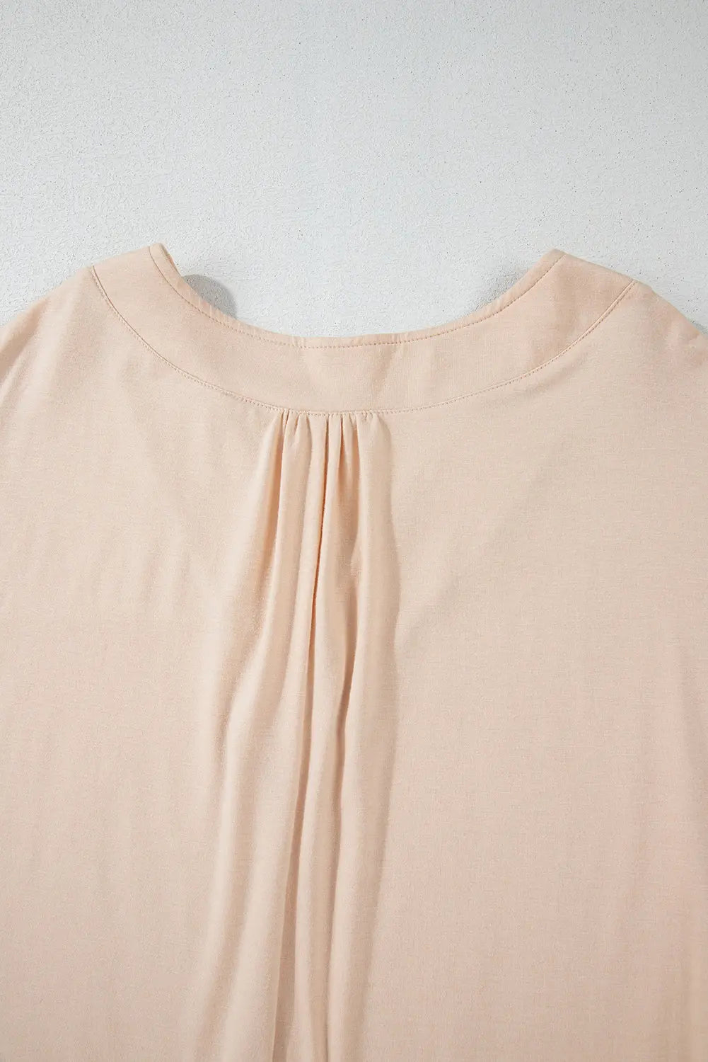 Jet Stream Palm Leaves Polka Dot Puff Sleeve Patchwork V Neck Loose Blouse eAura