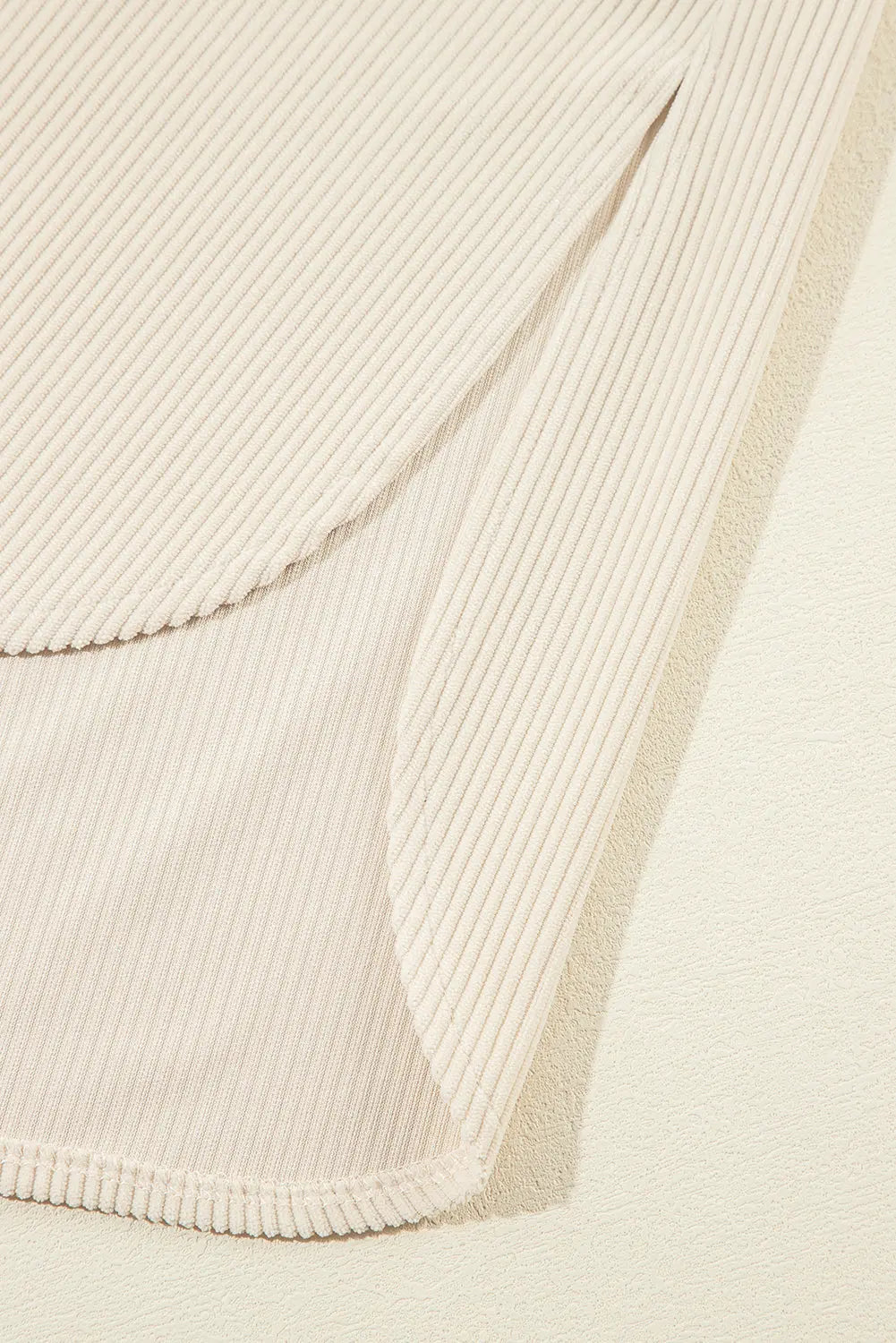 Jungle Green Oversized Corduroy Contrast Hooded Shacket - eAura