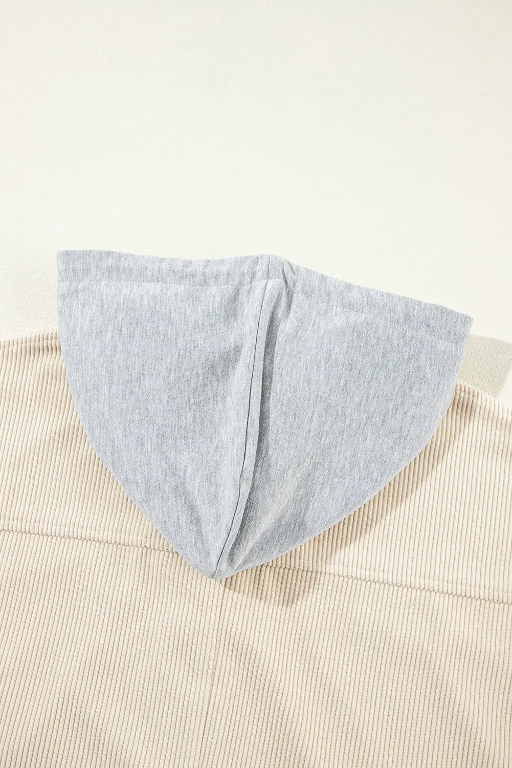 Jungle Green Oversized Corduroy Contrast Hooded Shacket - eAura