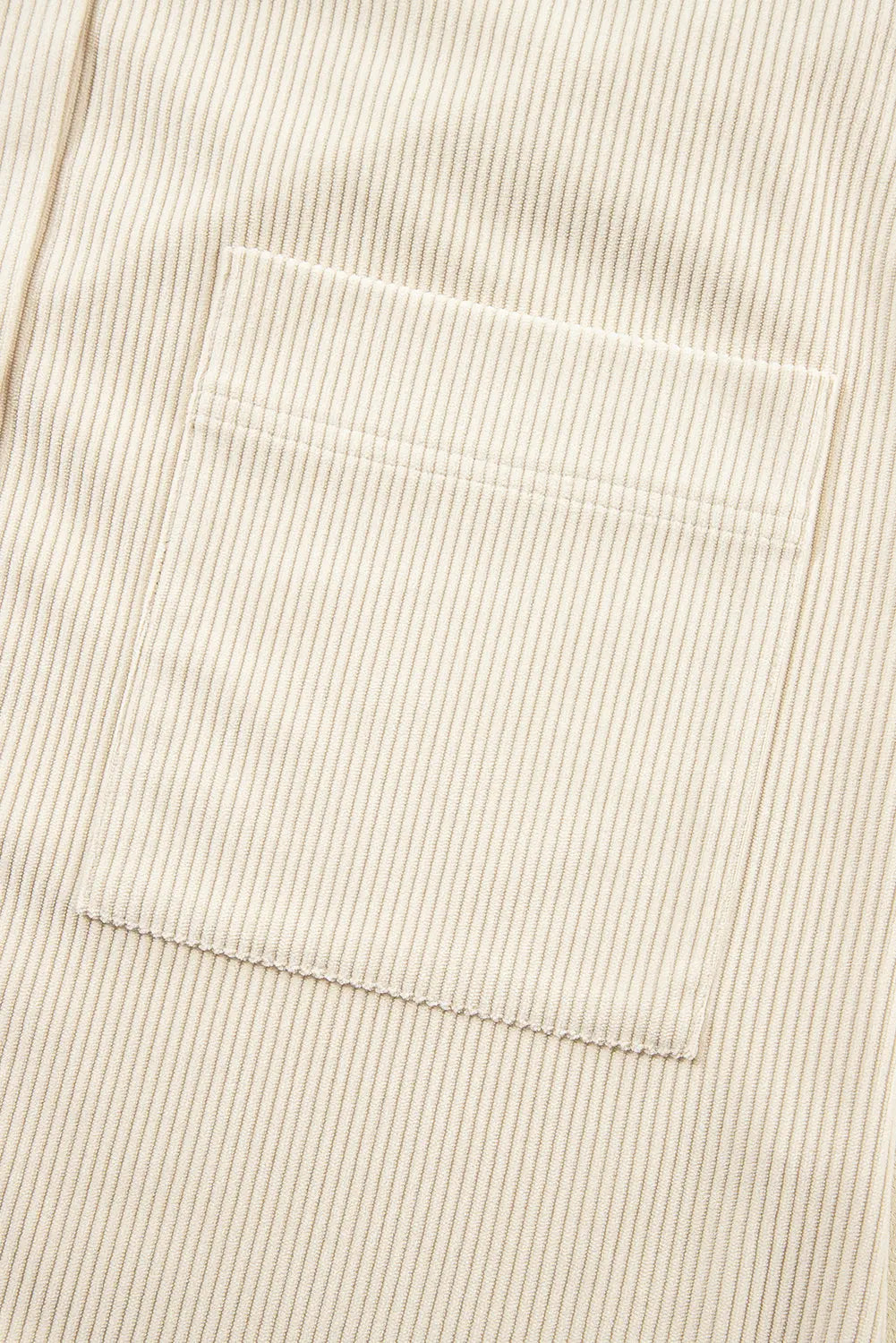 Jungle Green Oversized Corduroy Contrast Hooded Shacket - eAura