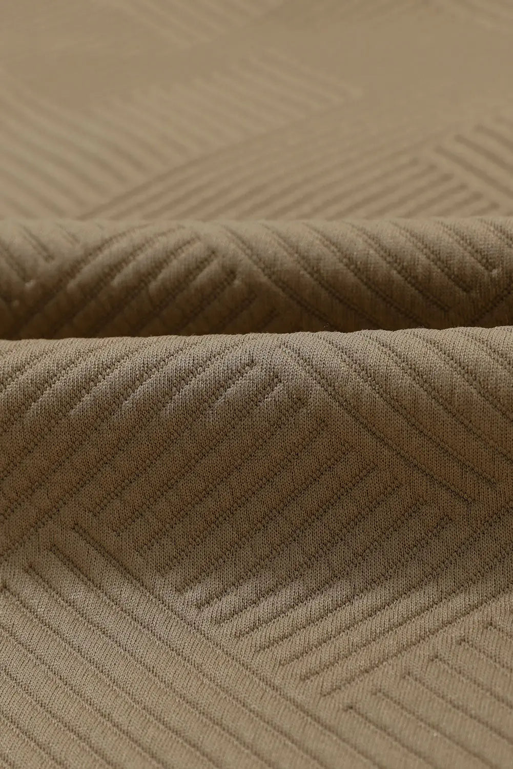 Khaki Solid Textured Flap Pocket Buttoned Shacket - eAura