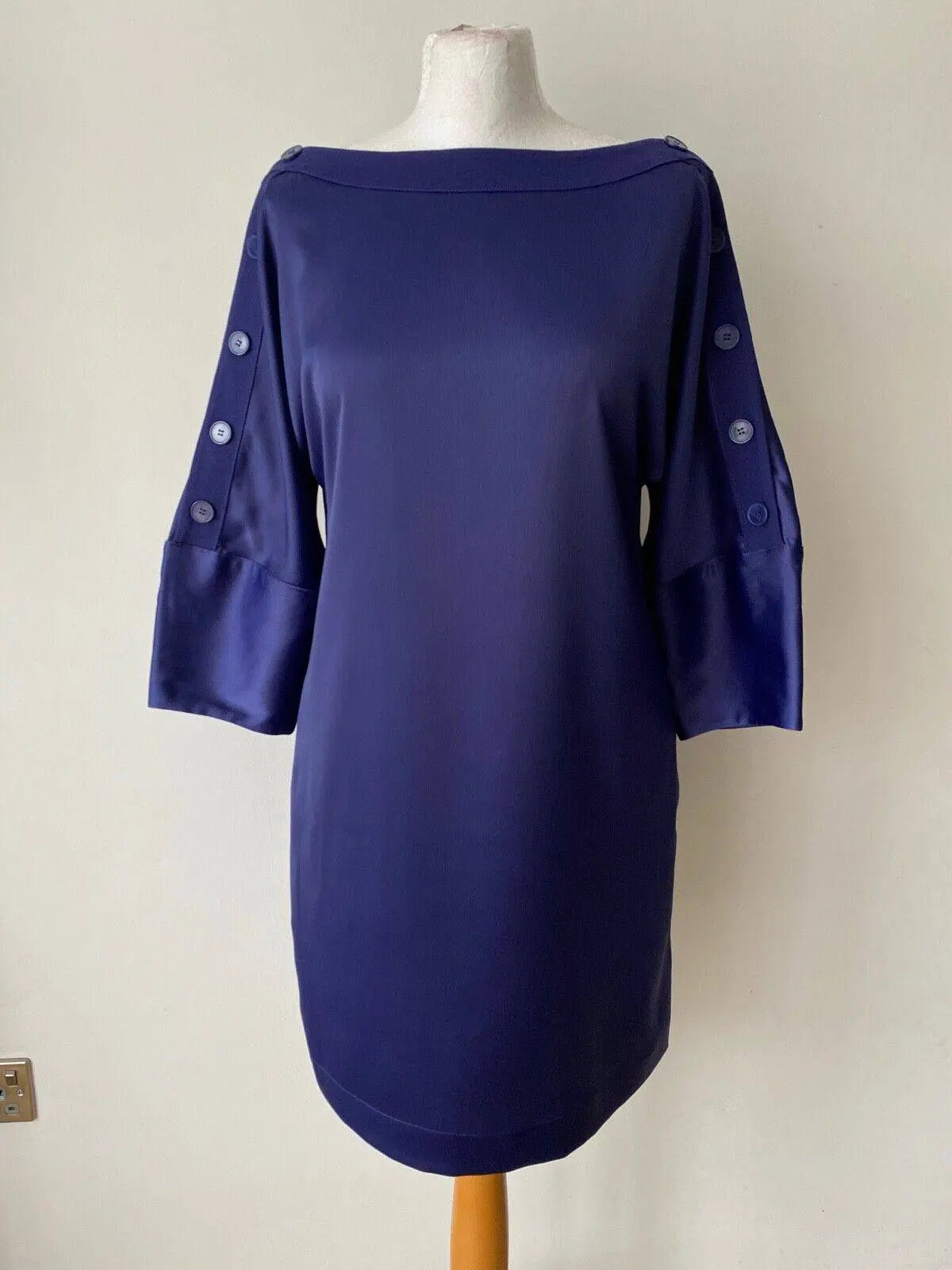 La Redoute Button Detail Tunic Dress Size 10 Available in: Blue, Pink, Yellow - BB Fashion Outlet