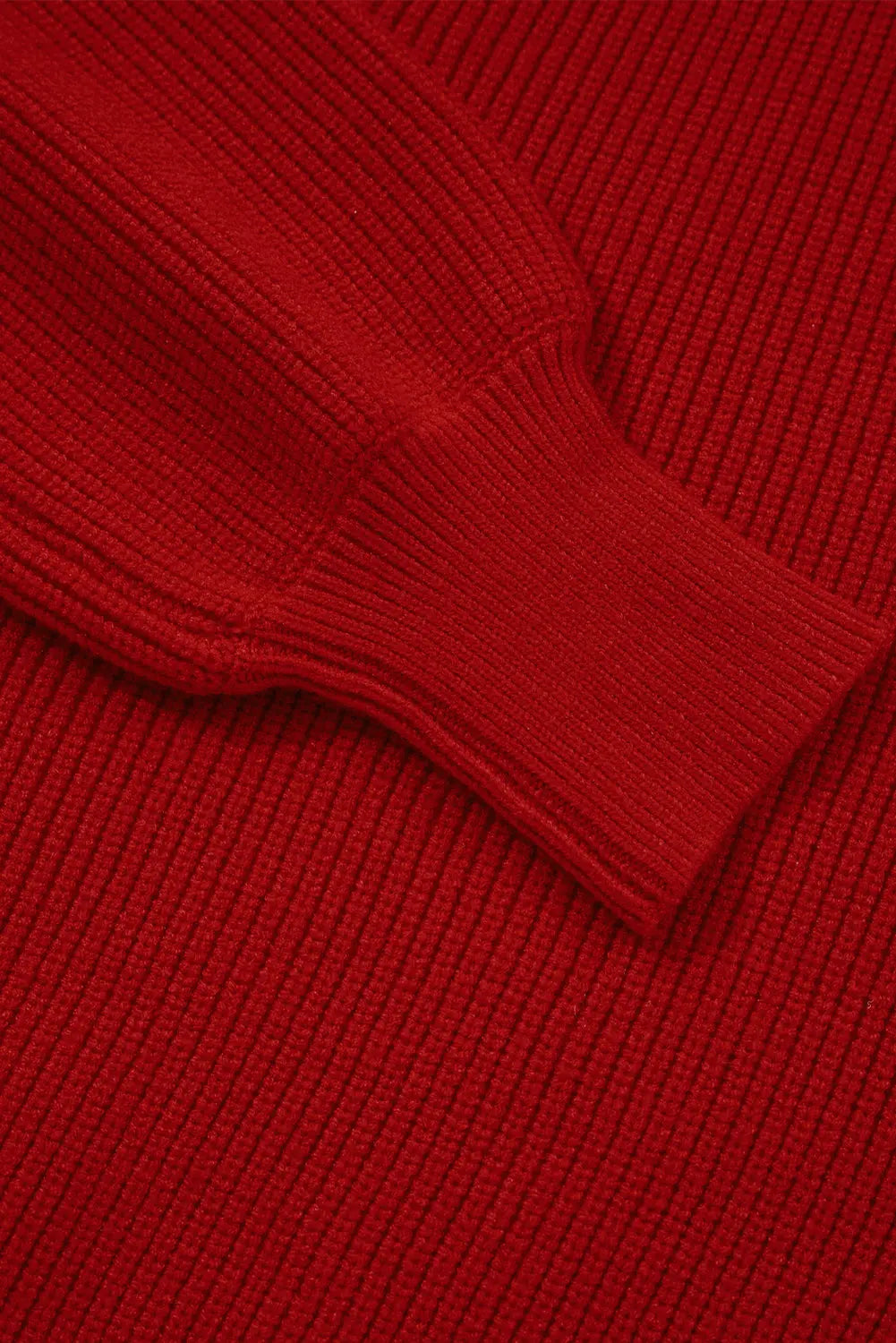 Lantern Sleeve V-Neck Knot Back Sweater - eAura