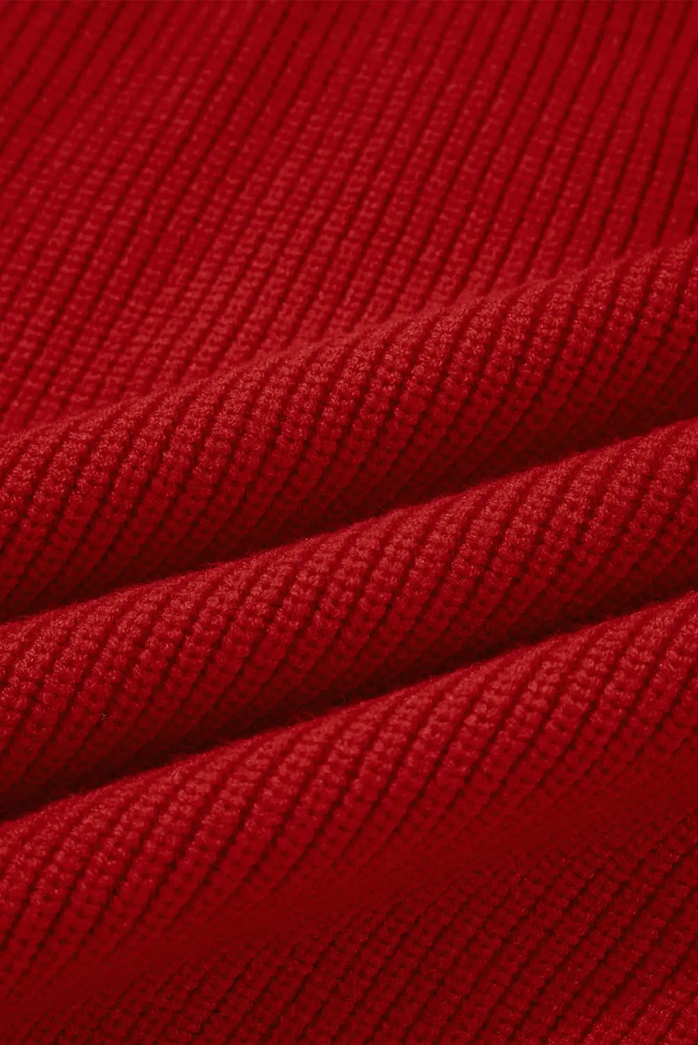 Lantern Sleeve V-Neck Knot Back Sweater - eAura