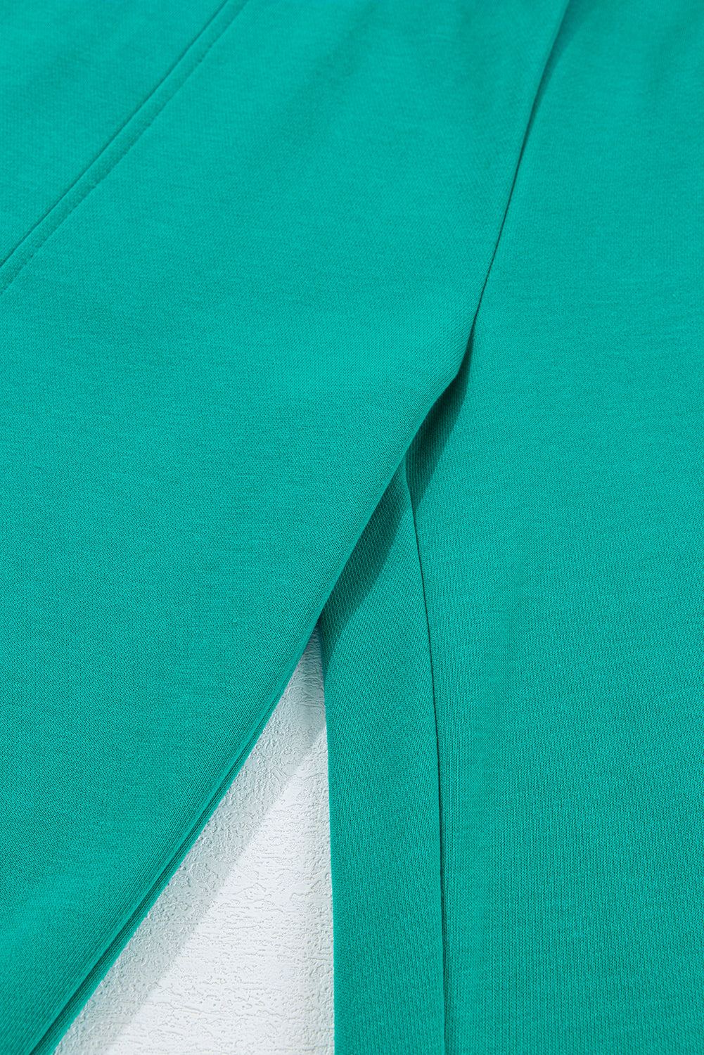 Lapis Solid Colour Mineral Wash Pullover Top and Cargo Trousers Set - eAura