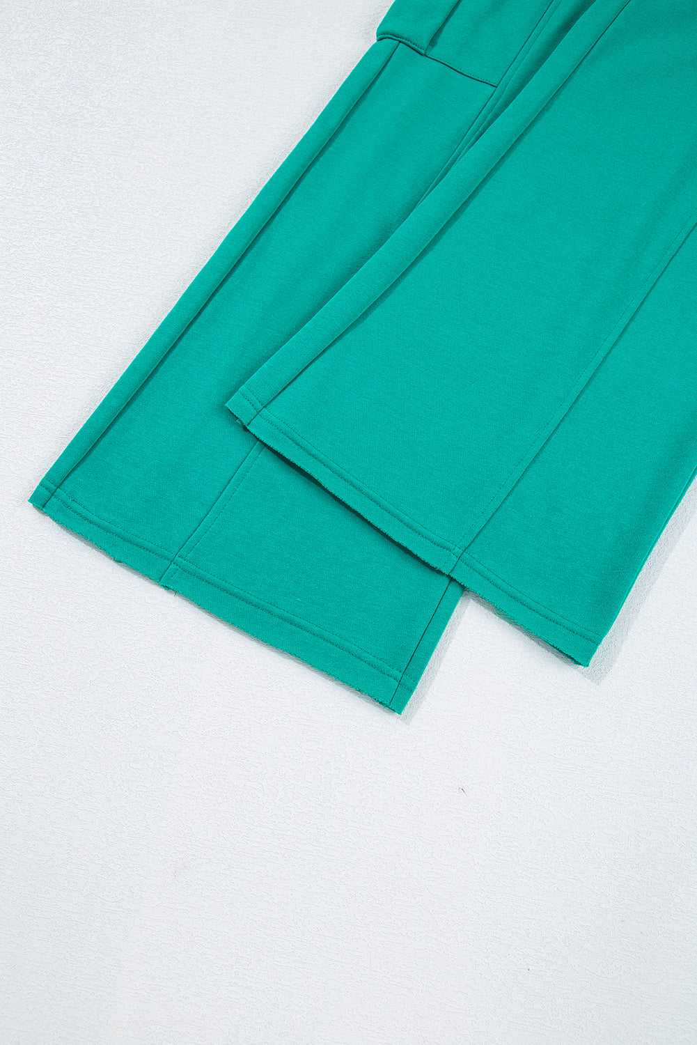 Lapis Solid Colour Mineral Wash Pullover Top and Cargo Trousers Set - eAura