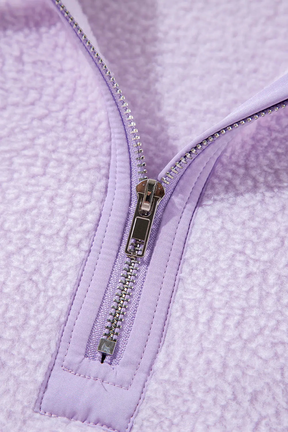 Lavendula Zipped Patch Pocket Fuzzy Drawstring Hoodie Beagle Boutique Fashion Outlet