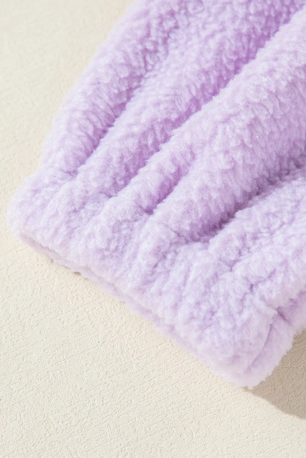 Lavendula Zipped Patch Pocket Fuzzy Drawstring Hoodie Beagle Boutique Fashion Outlet