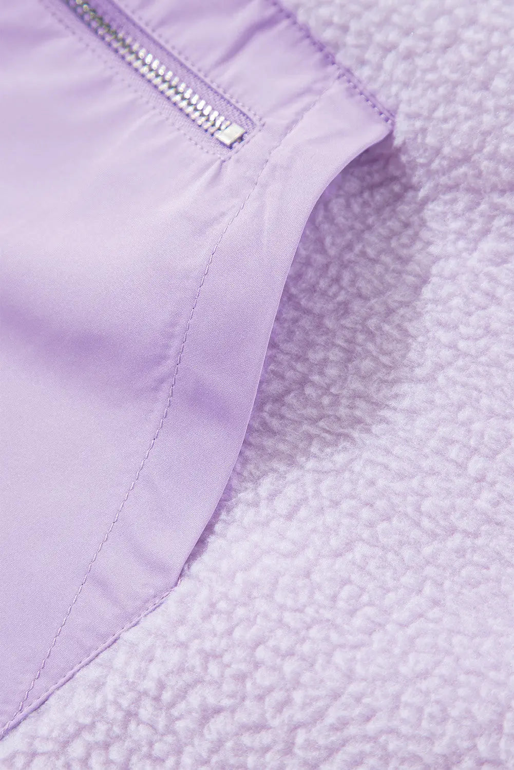 Lavendula Zipped Patch Pocket Fuzzy Drawstring Hoodie Beagle Boutique Fashion Outlet