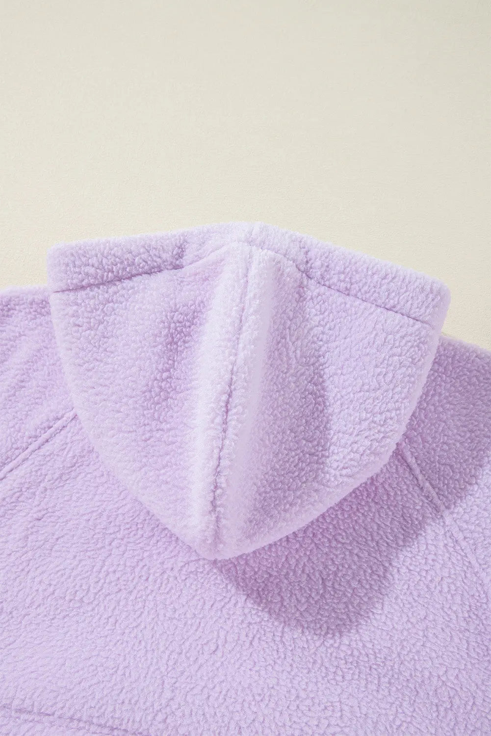 Lavendula Zipped Patch Pocket Fuzzy Drawstring Hoodie Beagle Boutique Fashion Outlet