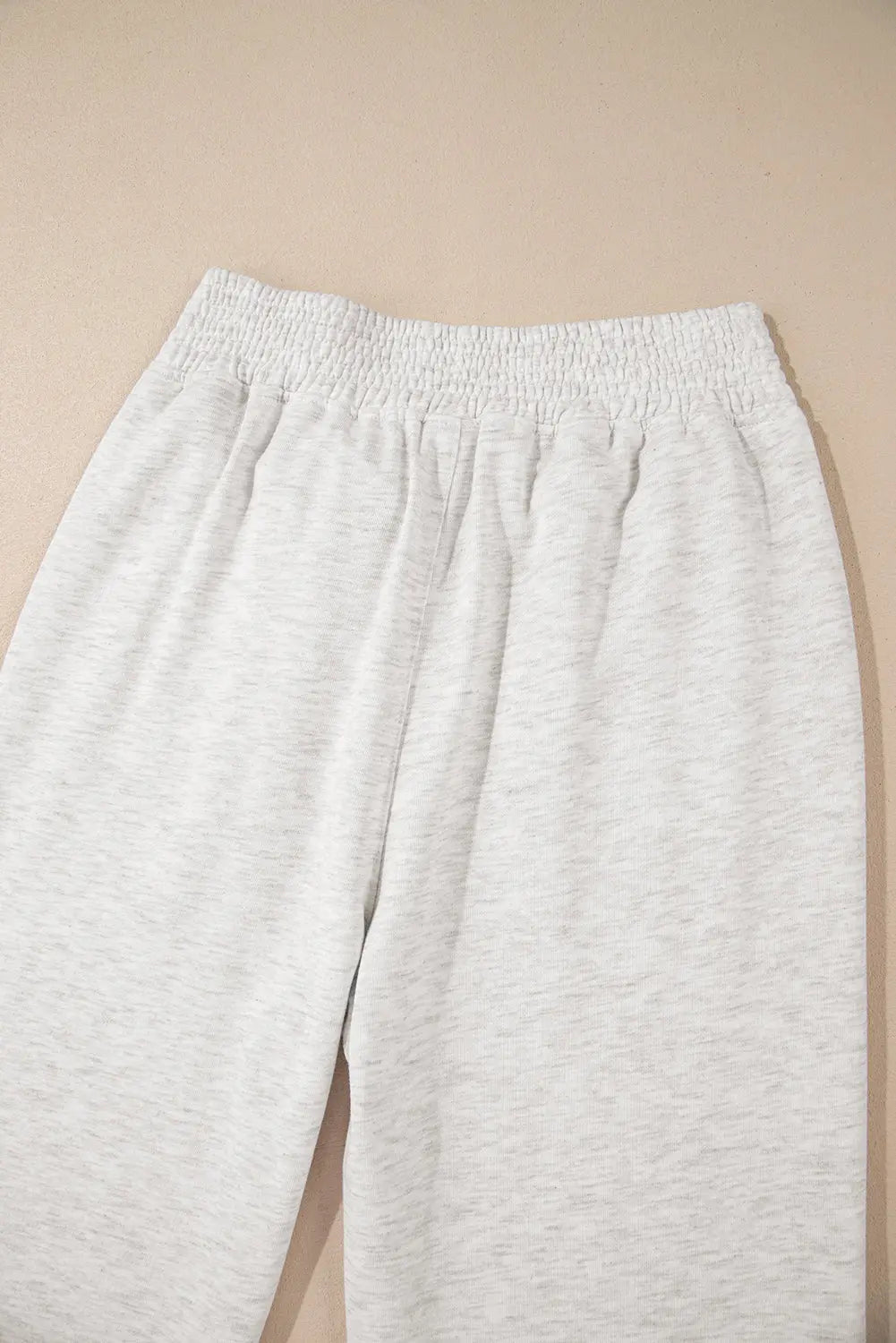 Light Grey Cross-Waist Wide Leg Lounge Trousers Beagle Boutique Fashion Outlet