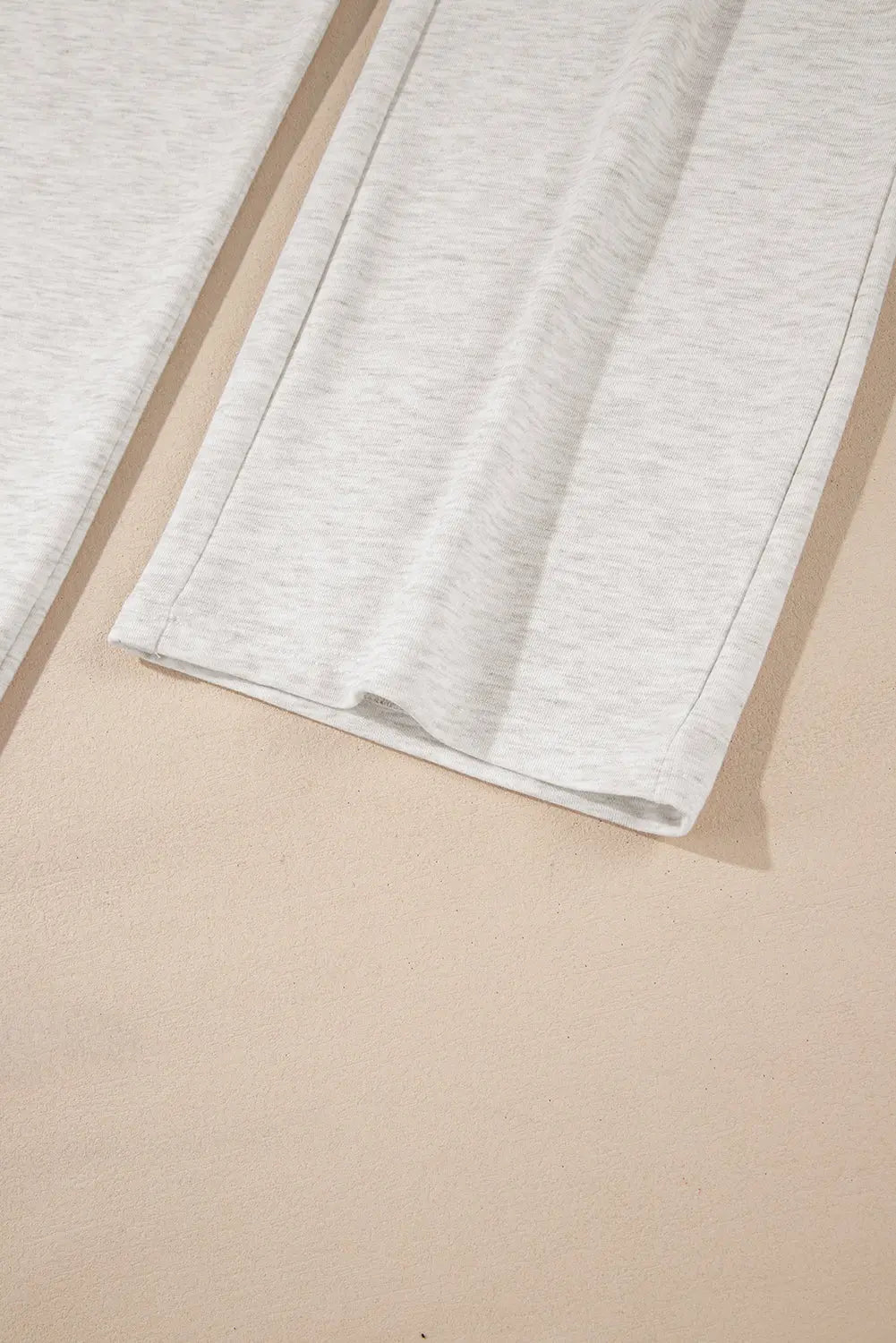 Light Grey Cross-Waist Wide Leg Lounge Trousers Beagle Boutique Fashion Outlet