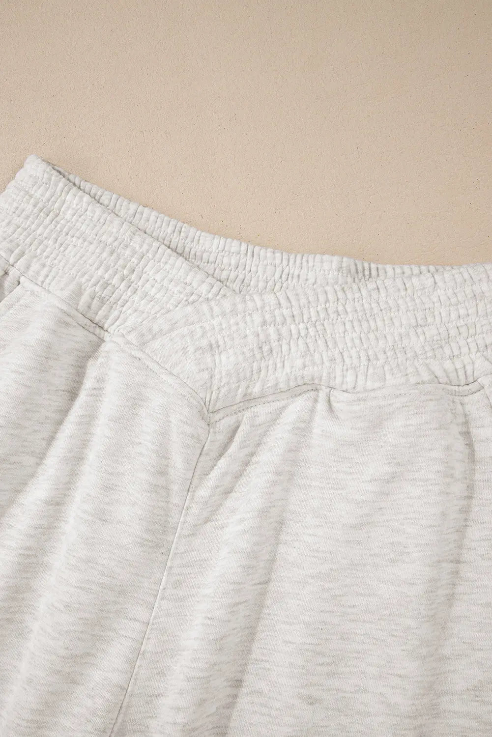 Light Grey Cross-Waist Wide Leg Lounge Trousers Beagle Boutique Fashion Outlet