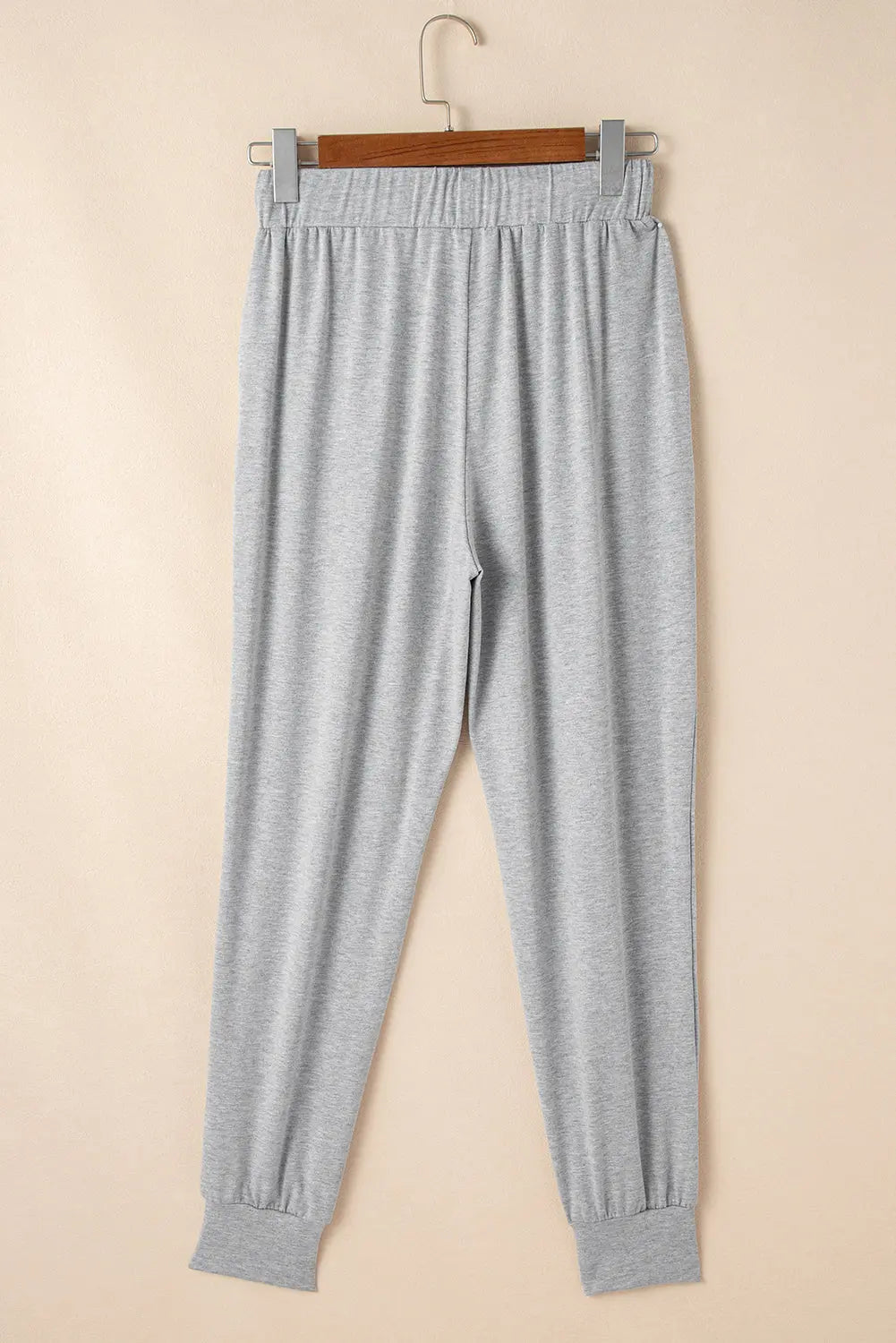 Light Grey Split Long Cardigan and Skinny Trousers Lounge Set eAura