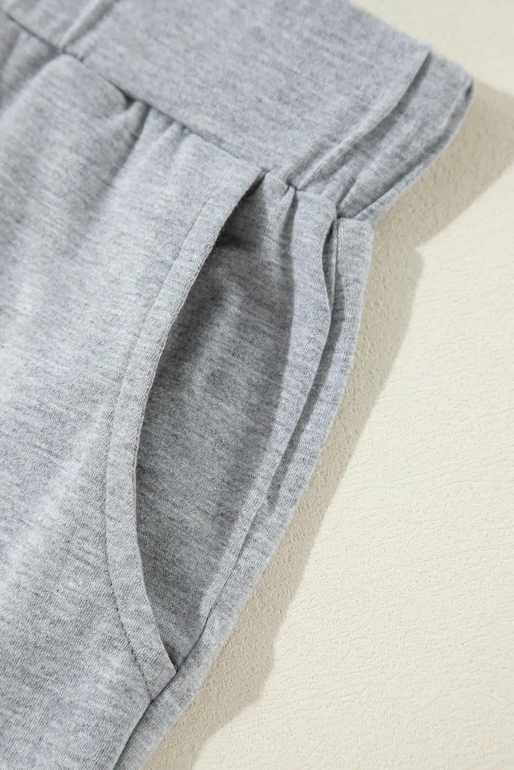 Light Grey Split Long Cardigan and Skinny Trousers Lounge Set eAura