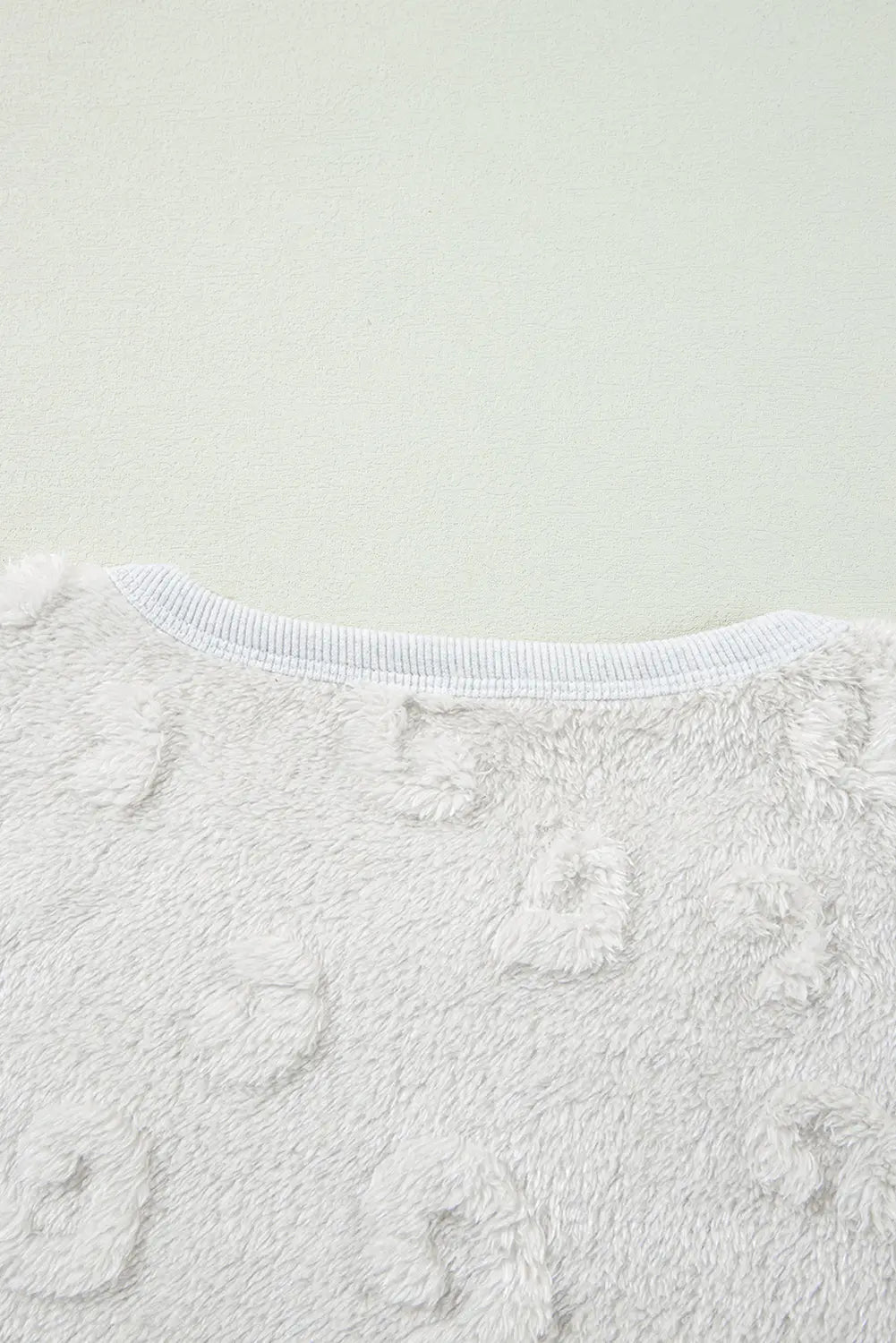 Light Grey Textured Leopard Fleece Loose Two Piece Lounge Set eAura
