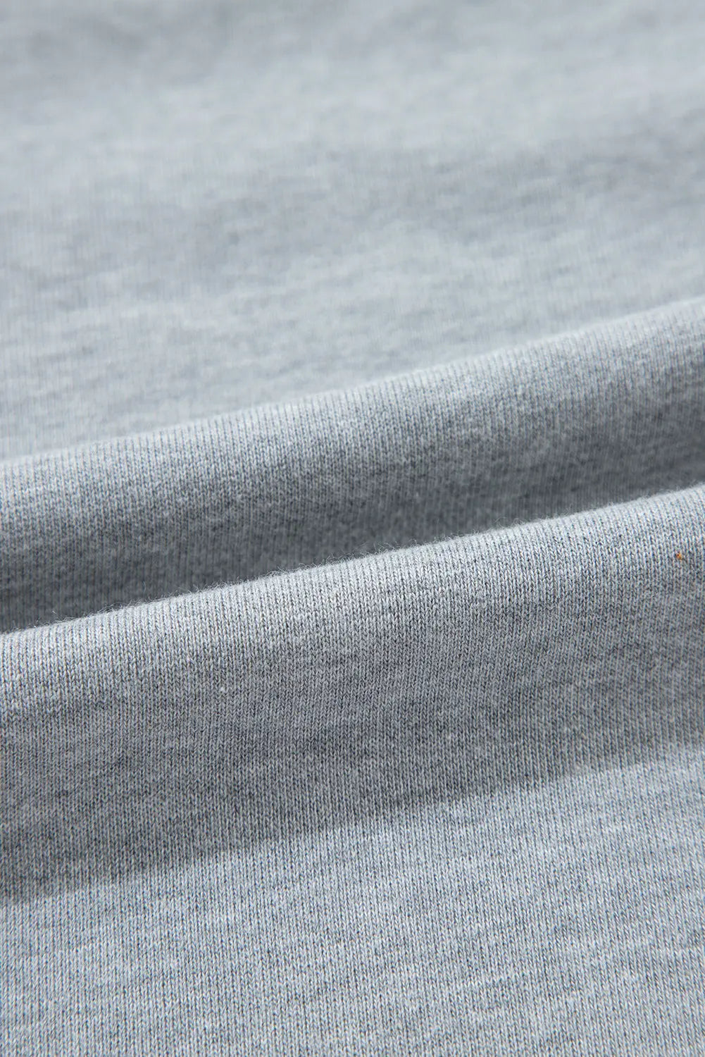 Light Grey Waffle Patchwork Long Sleeve Raw Hem Pullover Top Beagle Boutique Fashion Outlet
