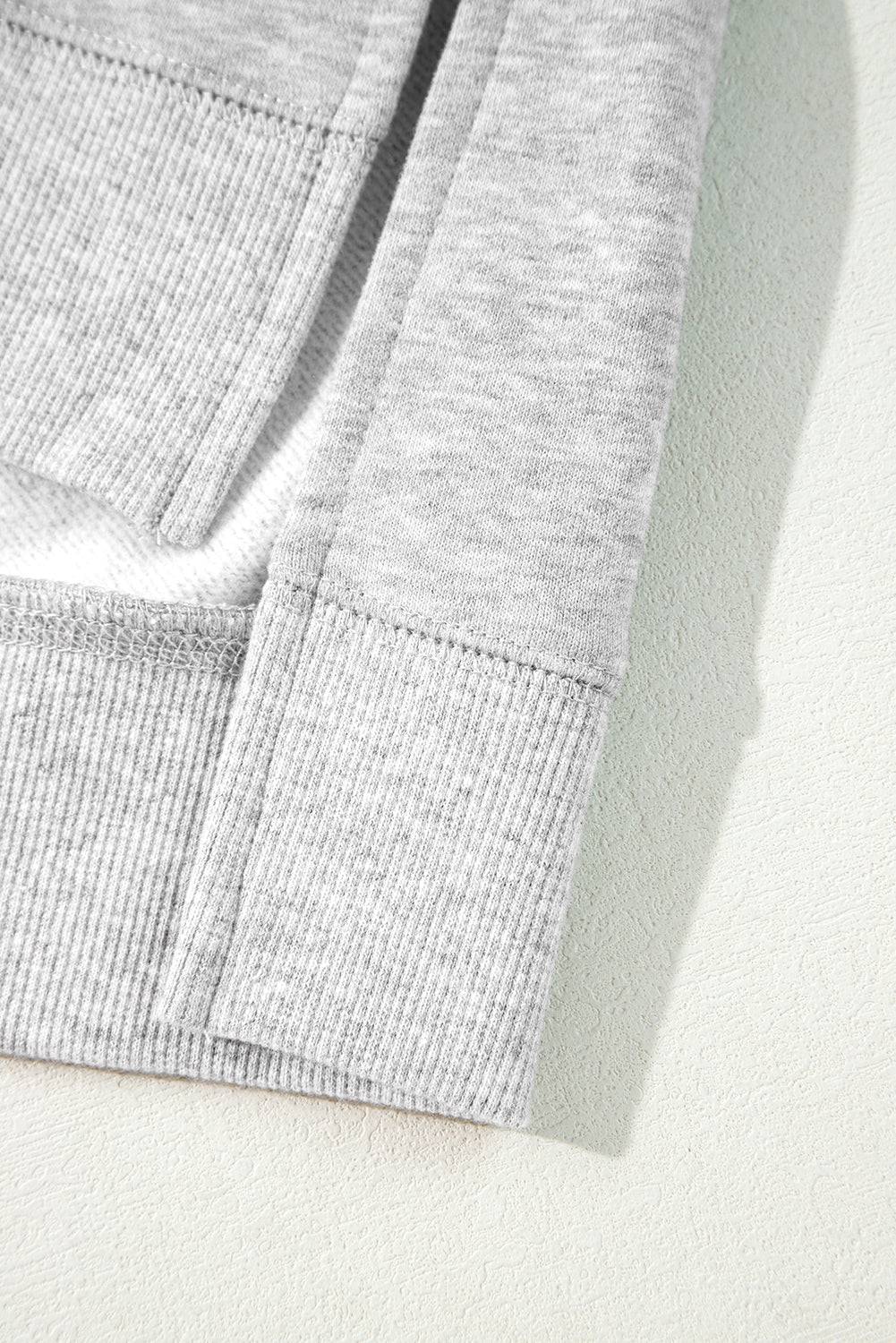 Mineral Red Two Tone Patchwork Drop Shoulder Pullover Sweatshirt - BB Fashion Outlet