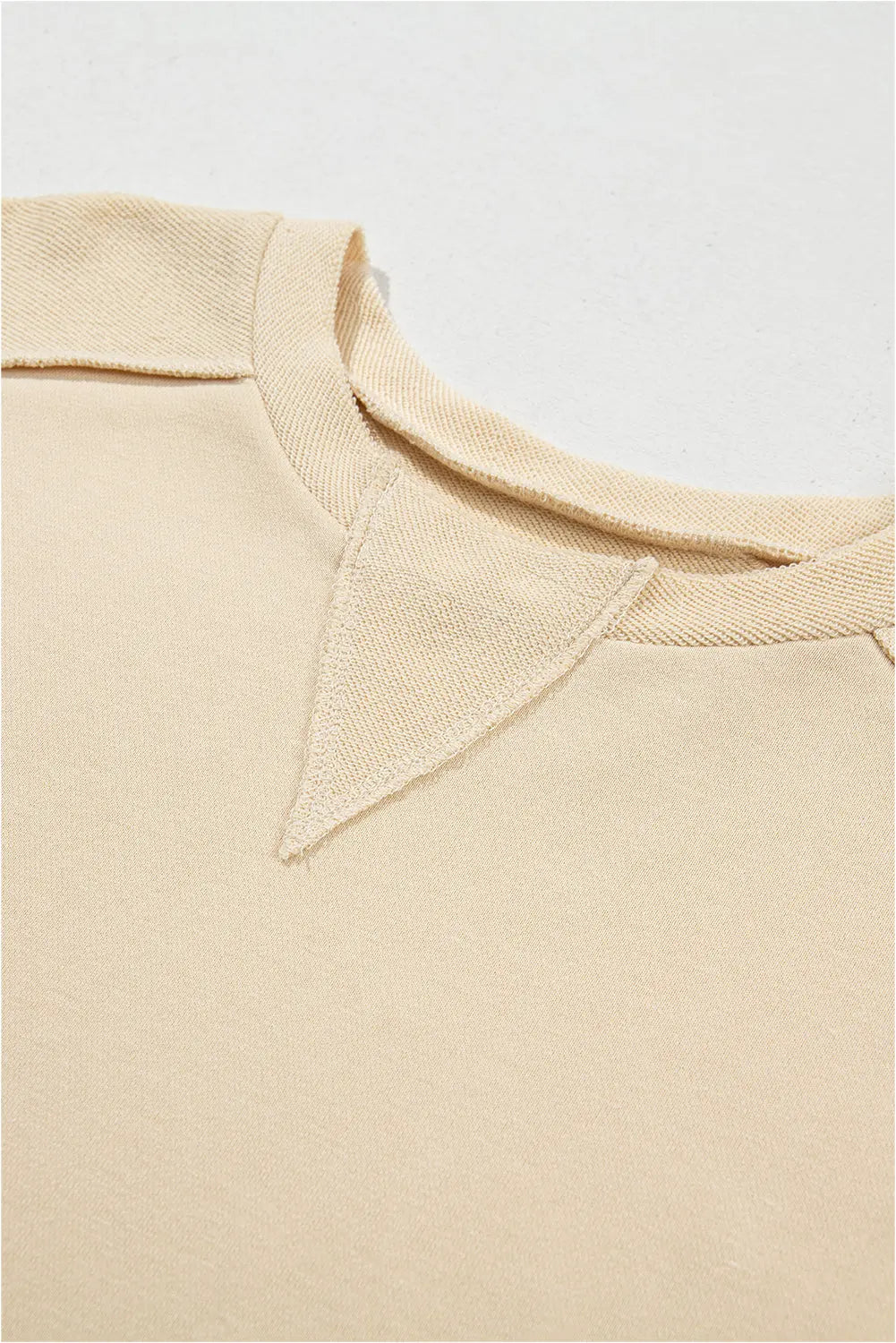 Mint Green Splicing Round Neck Pullover Sweatshirt Beagle Boutique Fashion Outlet