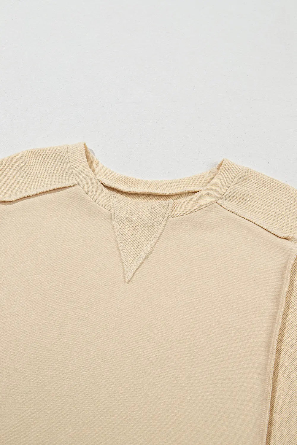 Mint Green Splicing Round Neck Pullover Sweatshirt Beagle Boutique Fashion Outlet