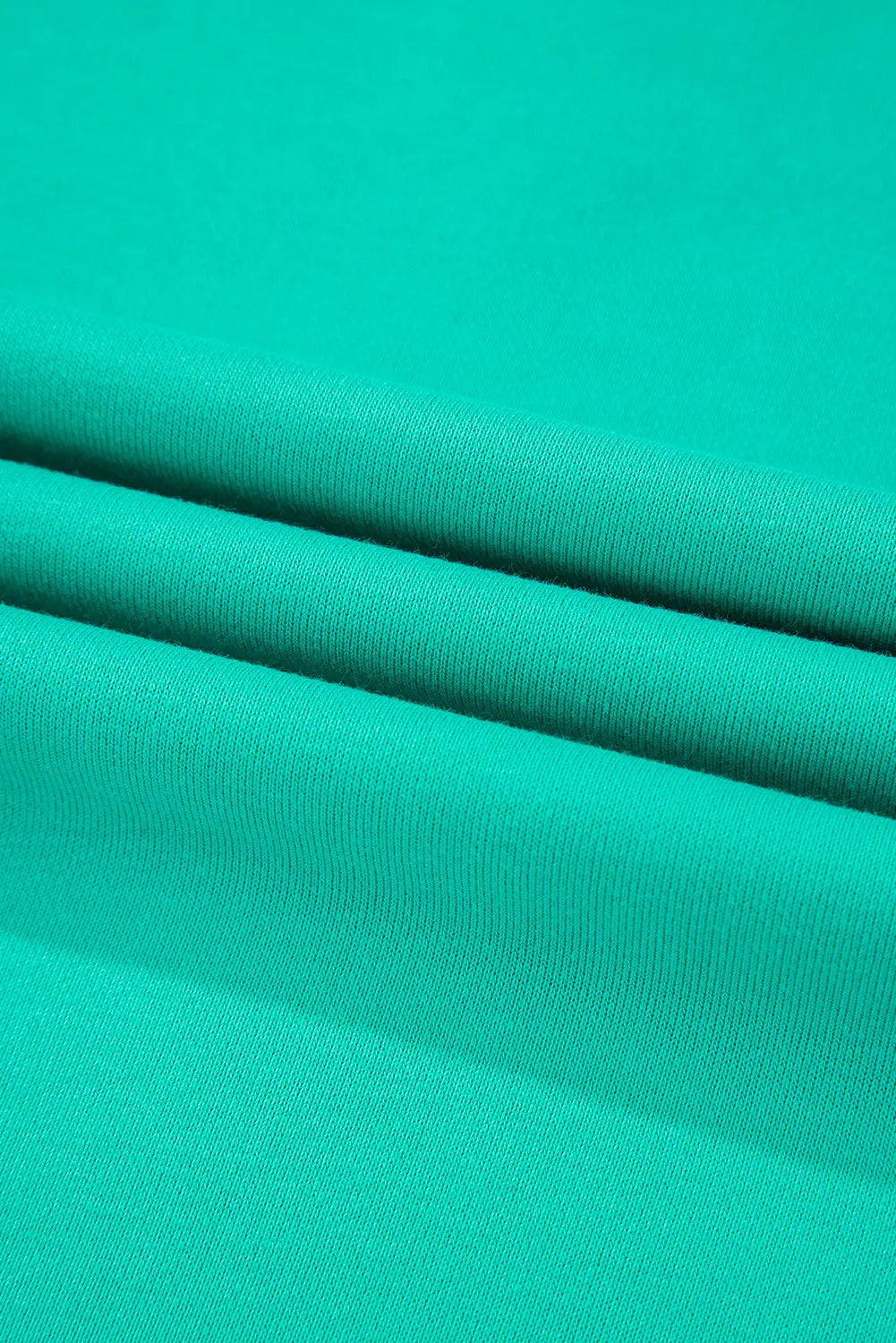 Mint Green Splicing Round Neck Pullover Sweatshirt Beagle Boutique Fashion Outlet