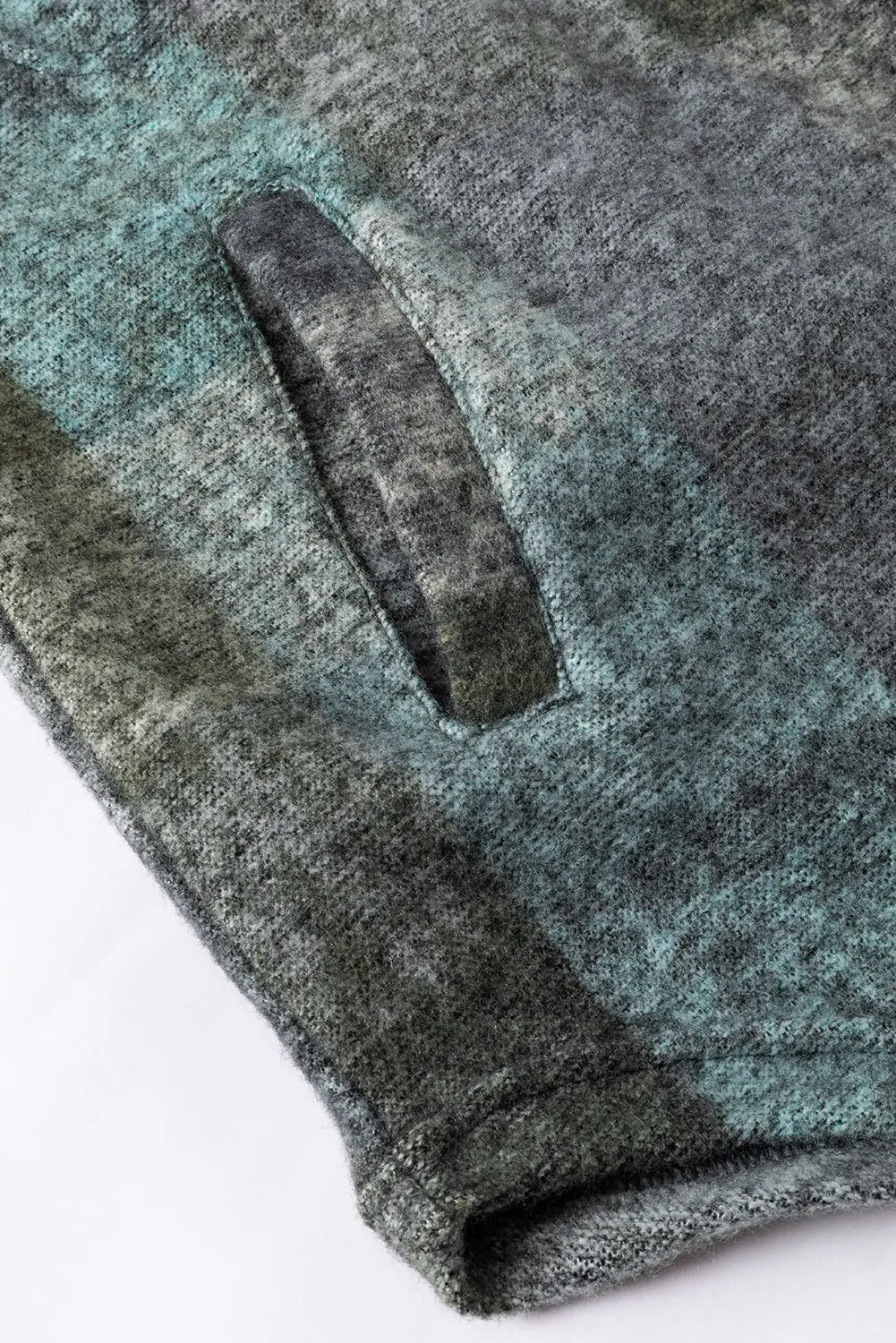 MultiColour Brushed Plaid Pocketed Oversize Shacket eAura