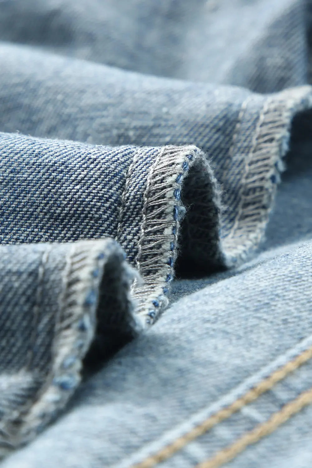 Multicolour Aztec Print Frayed Hem Denim Jacket - eAura