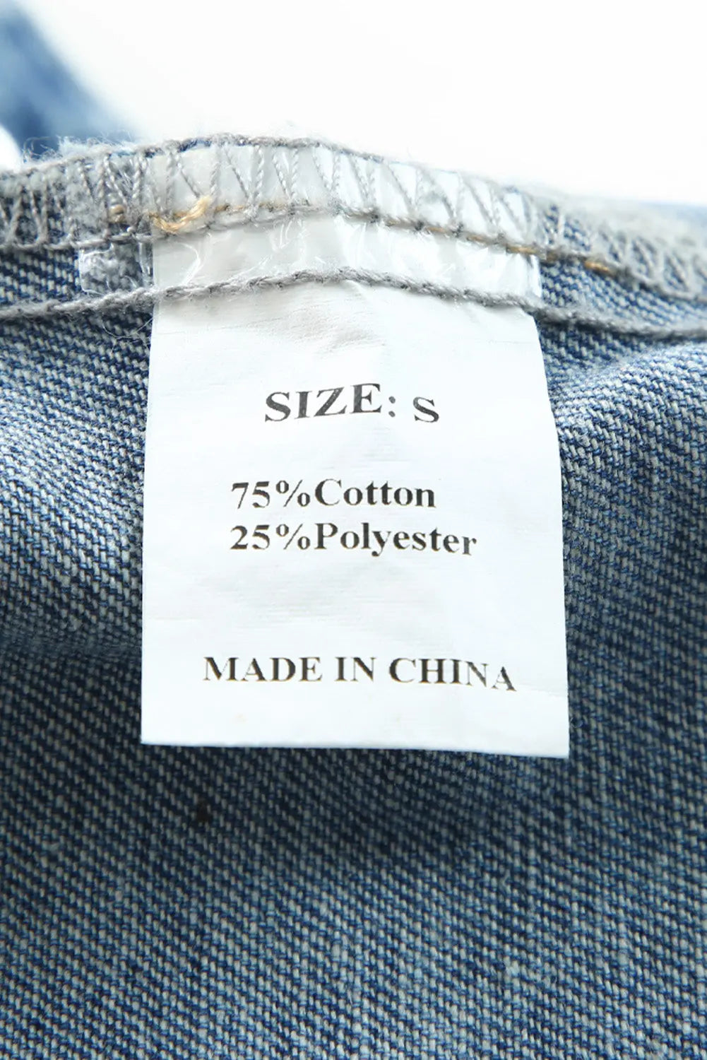 Multicolour Aztec Print Frayed Hem Denim Jacket - eAura