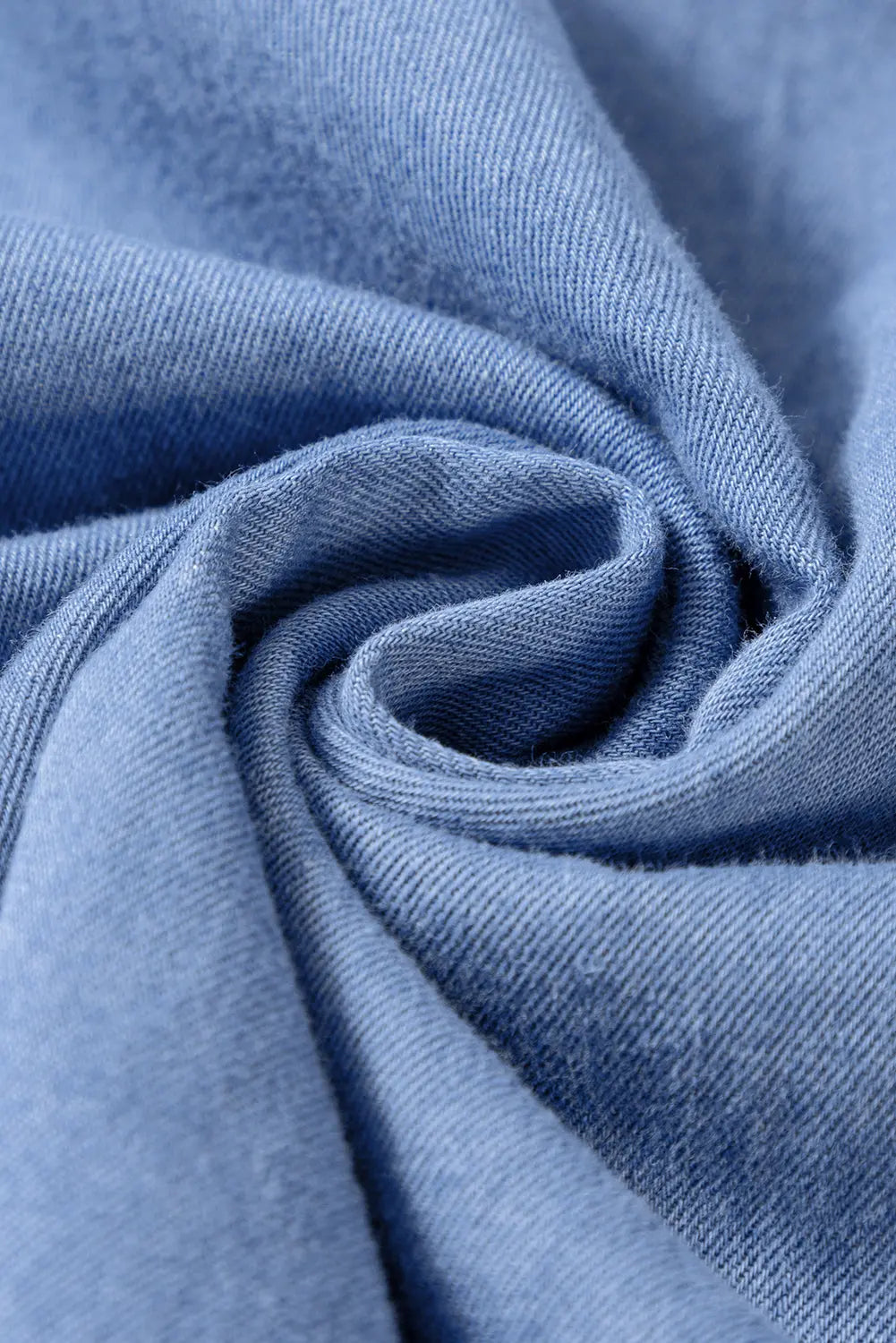 Myosotis Chambray Deep V Neck Bracelet Sleeve Maxi Dress - eAura