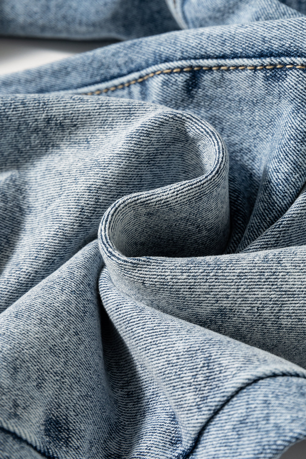 Myosotis High Rise Button Zip Fly Medium Wash Jeans - eAura