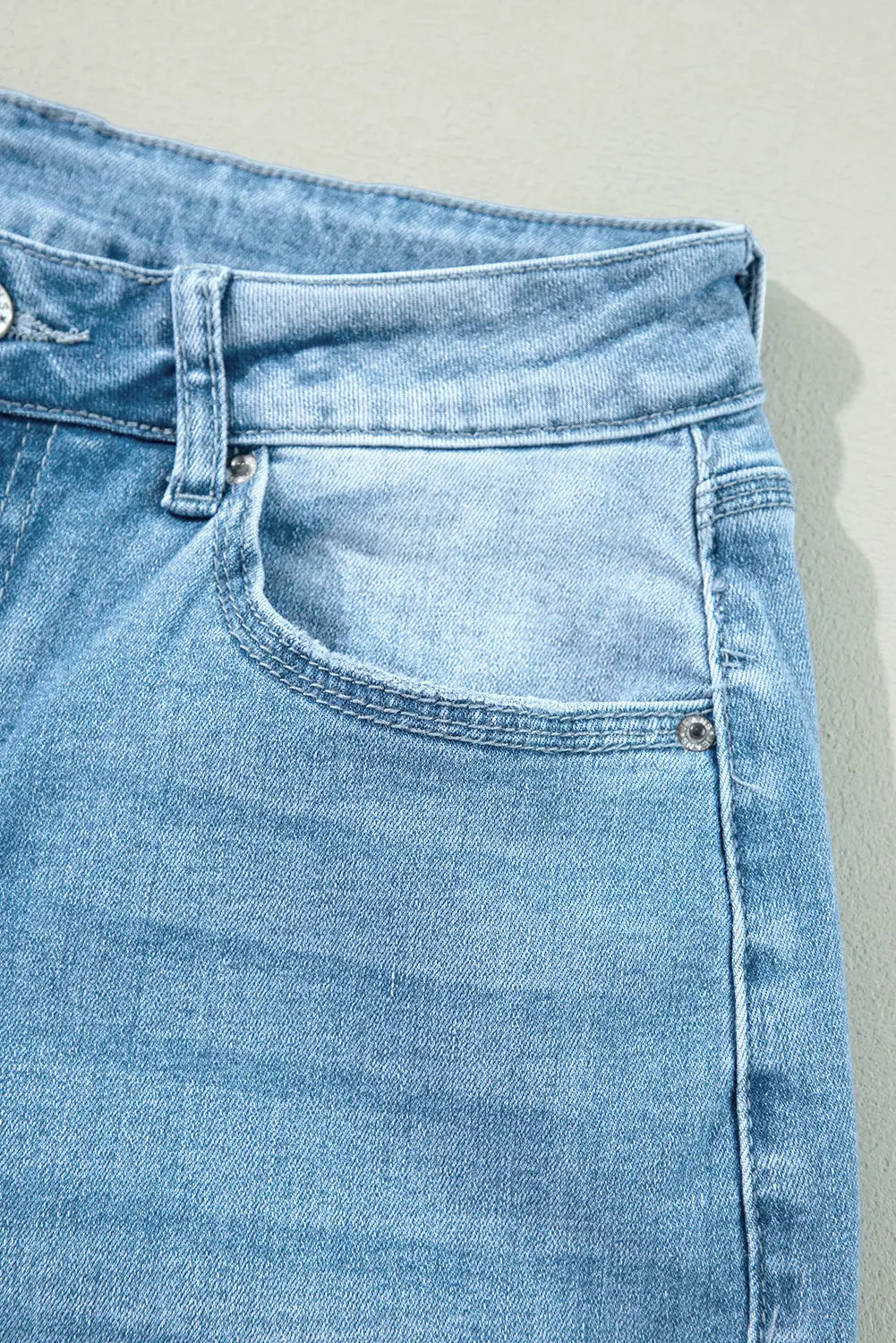 Myosotis High Rise Shift Slit Leg Straight Jeans - eAura