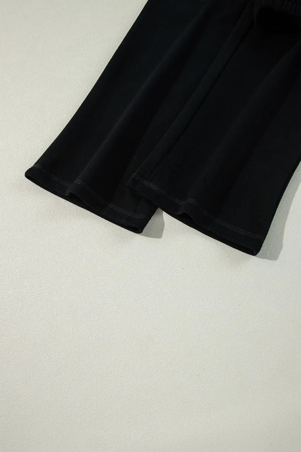 Navy Blue Solid Colour Fleece Lined Drawstring Waist Casual Trousers Beagle Boutique Fashion Outlet