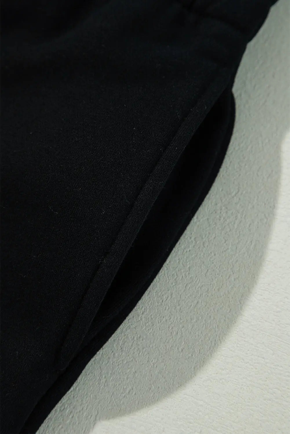 Navy Blue Solid Colour Fleece Lined Drawstring Waist Casual Trousers Beagle Boutique Fashion Outlet