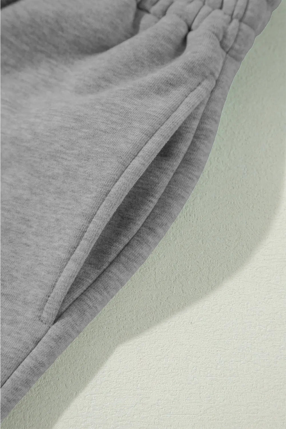 Navy Blue Solid Colour Fleece Lined Drawstring Waist Casual Trousers Beagle Boutique Fashion Outlet