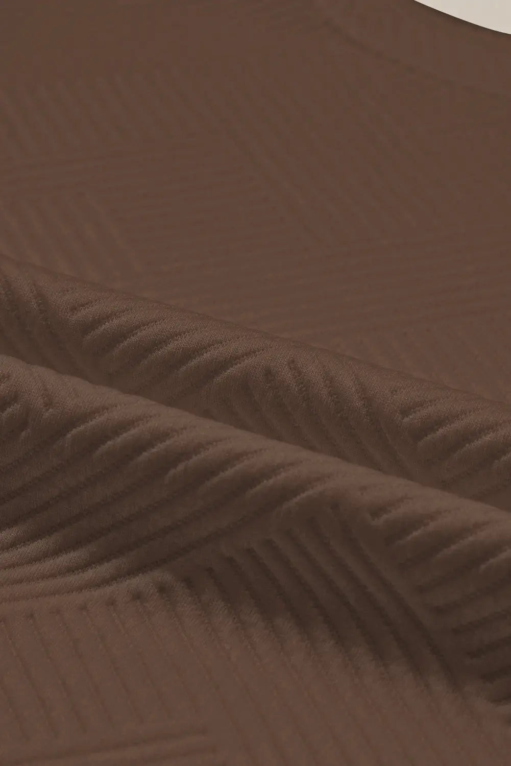 Navy Blue Textured Loose Slouchy Long Sleeve Top and Trousers Set - eAura