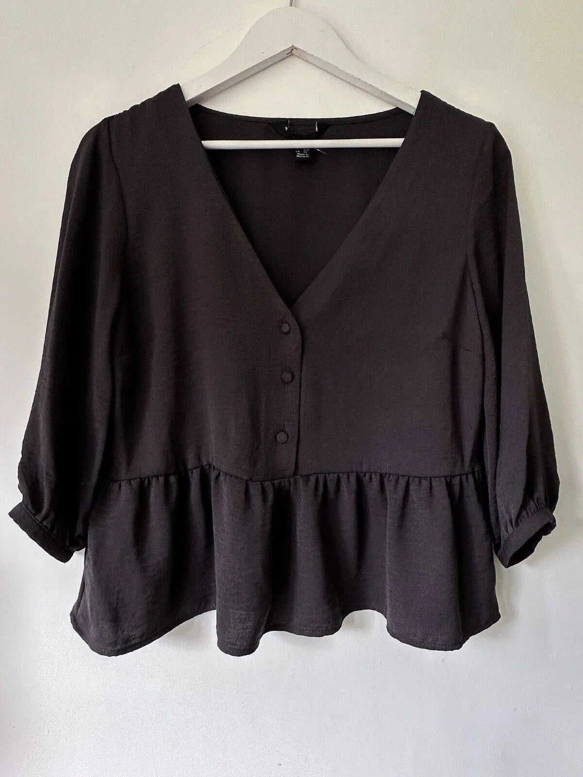 New Look Peplum Blouse Sizes 8 10 12 14 16 Grey or Yellow - BB Fashion Outlet